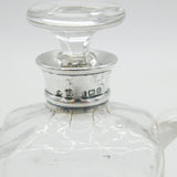 Hukin & Heath Edwardian Sterling Silver Mounted Brandy Bottle Antique 1906 Birmingham