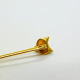 Edwardian 9ct Gold & Ruby Set Fox Mask Hunting Stock Pin Brooch Antique c1910