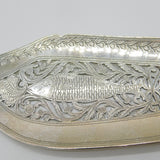 Georgian Large Sterling Silver Fish Slice With Fish Pattern Antique 1825 London