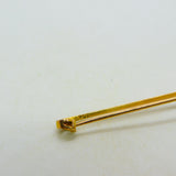 Edwardian 9ct Gold & Ruby Set Fox Mask Hunting Stock Pin Brooch Antique c1910