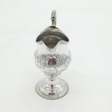 George III Sterling Silver Floral Pattern Pedestal Cream Jug Antique 1779 London