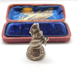 Victorian Sterling Silver Bloodstone Hound Dog Fob Seal Antique 1886 Birmingham