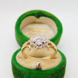9ct Yellow Gold & 0.5ct Diamond Engagement Ring Vintage 1994 Sheffield