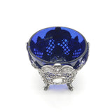 Victorian Scottish Sterling Silver Pierced Floral Sweet-Treat Bowl Antique 1889 Edinburgh
