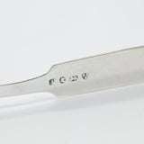 Newcastle Assay Georgian Sterling Silver Scallop Pattern Sugar Tongs 1805