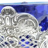 Victorian Scottish Sterling Silver Pierced Floral Sweet-Treat Bowl Antique 1889 Edinburgh