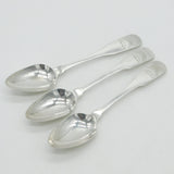 Irish George III Sterling Silver Crested Table Spoon Set Antique 1800 Dublin