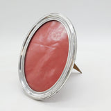 Sterling Silver Oval Portrait Picture Frame Antique 1922 Birmingham Art Deco