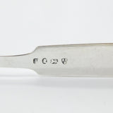 Newcastle Assay Georgian Sterling Silver Scallop Pattern Sugar Tongs 1805