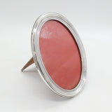 Sterling Silver Oval Portrait Picture Frame Antique 1922 Birmingham Art Deco