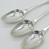Irish George III Sterling Silver Crested Table Spoon Set Antique 1800 Dublin