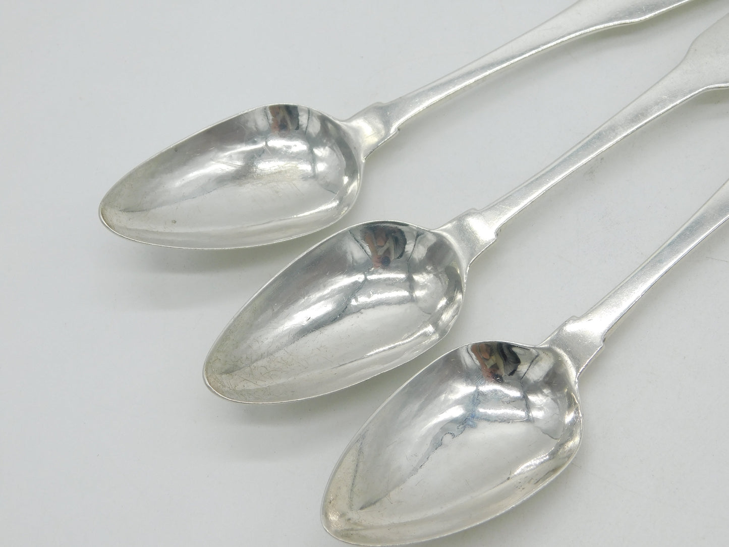 Irish George III Sterling Silver Crested Table Spoon Set Antique 1800 Dublin