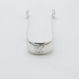 Newcastle Assay Georgian Sterling Silver Scallop Pattern Sugar Tongs 1805
