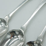 Irish George III Sterling Silver Crested Table Spoon Set Antique 1800 Dublin