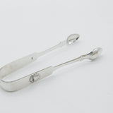 Newcastle Assay Georgian Sterling Silver Scallop Pattern Sugar Tongs 1805