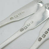 Irish George III Sterling Silver Crested Table Spoon Set Antique 1800 Dublin