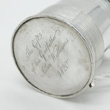 George III Sterling Silver Lined Pattern Christening Mug Antique 1818 London