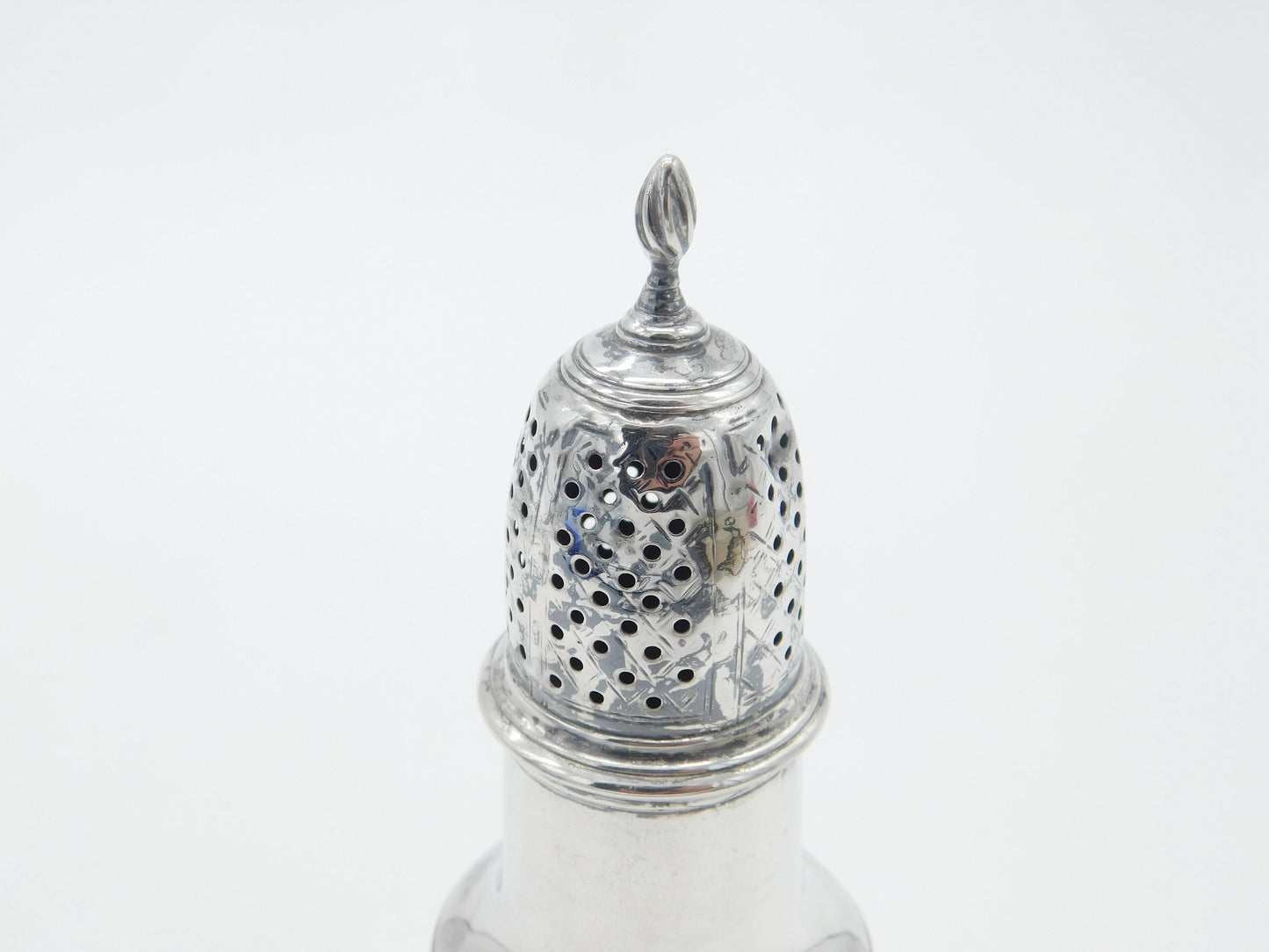 George II Sterling Silver Sugar Caster Or Muffineer Antique 1738 London Georgian