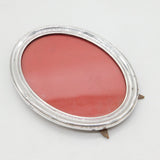 Sterling Silver Oval Portrait Picture Frame Antique 1922 Birmingham Art Deco