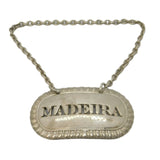 George III Sterling Silver Pierced Madeira Decanter Label 1810 London