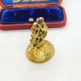 Intaglio Family Crest Heraldry Carnelian Seal Fob Pendant Antique Georgian c1820