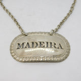 George III Sterling Silver Pierced Madeira Decanter Label 1810 London