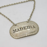 George III Sterling Silver Pierced Madeira Decanter Label 1810 London