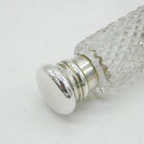 Victorian Sterling Silver Cut Glass Double-Ended Vinaigrette Scent Bottle c1860