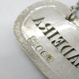 George III Sterling Silver Pierced Madeira Decanter Label 1810 London