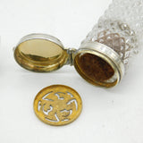 Victorian Sterling Silver Cut Glass Double-Ended Vinaigrette Scent Bottle c1860