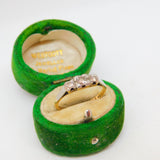 Victorian 18ct Yellow Gold & 0.4ct Three-Stone Dress Ring Antique c1890
