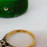 Victorian 18ct Yellow Gold & 0.3ct Diamond Solitaire Ring Antique c1890
