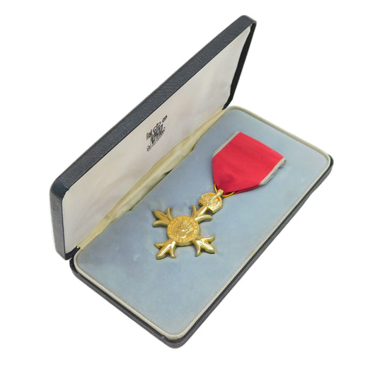 Boxed O.B.E Medal & Paperwork Issued to Ian C. Robinson Mid-Century c1955