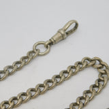 Victorian Sterling Silver Single Albert Watch Chain Antique 1898 London