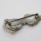 WWII Period Sterling Silver, Enamel & Paste Royal Artillery Sweetheart Brooch