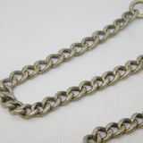 Victorian Sterling Silver Single Albert Watch Chain Antique 1898 London