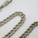 Victorian Sterling Silver Single Albert Watch Chain Antique 1898 London