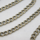 Victorian Sterling Silver Single Albert Watch Chain Antique 1898 London