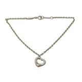 Elsa Peretti Tiffany & Co Sterling Silver Heart Charm Bracelet Vintage