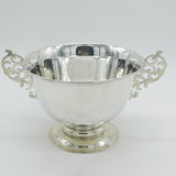 Victorian Sterling Silver Floral Rose Bowl Antique 1896 London Goldsmiths & Silversmiths Co.