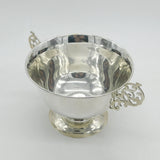 Victorian Sterling Silver Floral Rose Bowl Antique 1896 London Goldsmiths & Silversmiths Co.