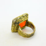 George III 9ct Gold, Carnelian Agate 'VL' Initial Seal Signet Ring Antique c1790