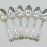 Irish George IV Sterling Silver Kings Patterns Serving Spoon Set 1825 Dublin