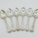 Irish George IV Sterling Silver Kings Patterns Serving Spoon Set 1825 Dublin