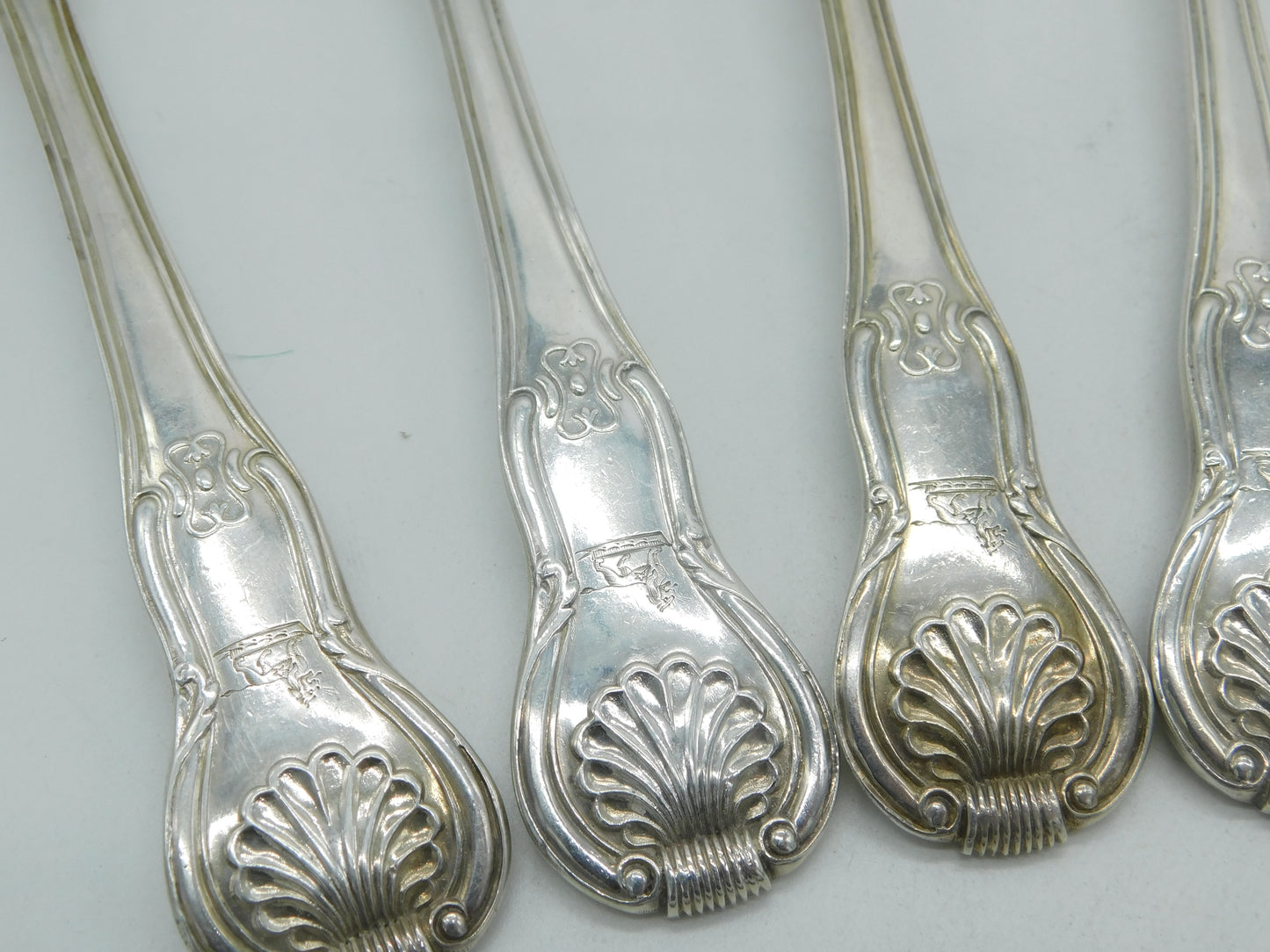 Irish George IV Sterling Silver Kings Patterns Serving Spoon Set 1825 Dublin