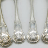 Irish George IV Sterling Silver Kings Patterns Serving Spoon Set 1825 Dublin
