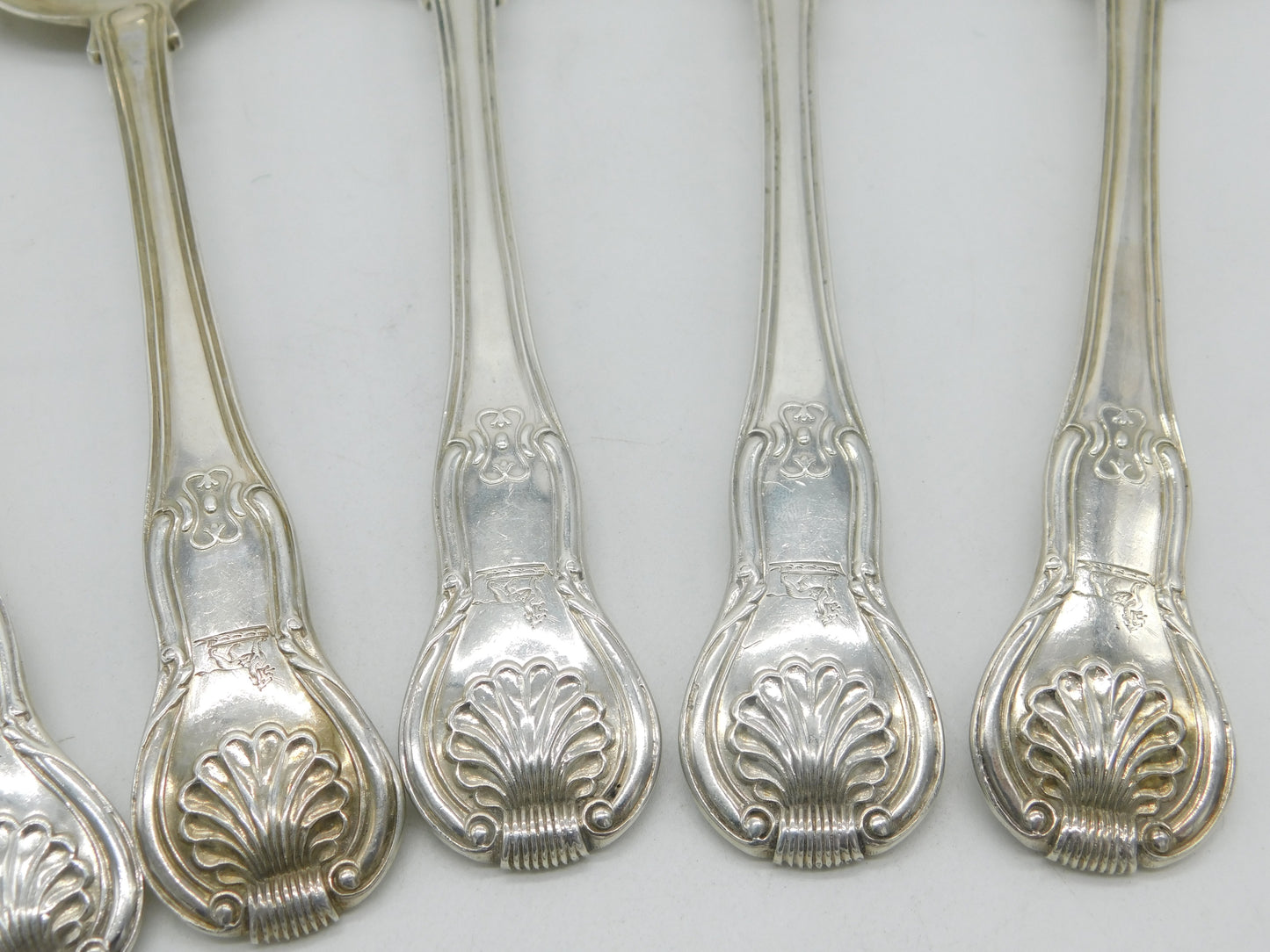 Irish George IV Sterling Silver Kings Patterns Serving Spoon Set 1825 Dublin