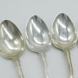 Irish George IV Sterling Silver Kings Patterns Serving Spoon Set 1825 Dublin