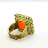 George III 9ct Gold, Carnelian Agate 'VL' Initial Seal Signet Ring Antique c1790