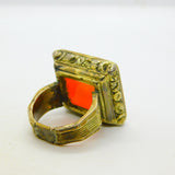 George III 9ct Gold, Carnelian Agate 'VL' Initial Seal Signet Ring Antique c1790